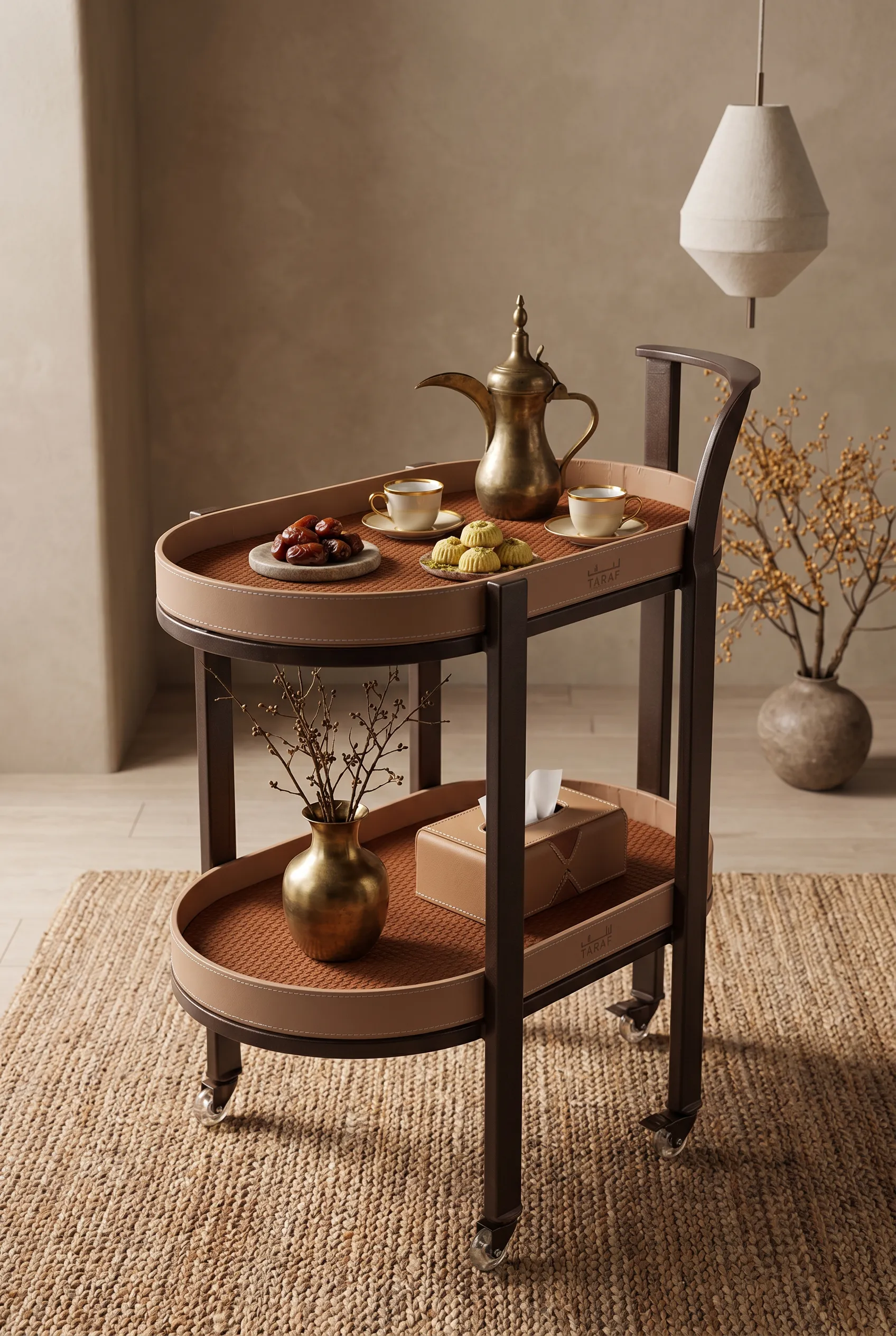 Serving Trolley “U” – Brown